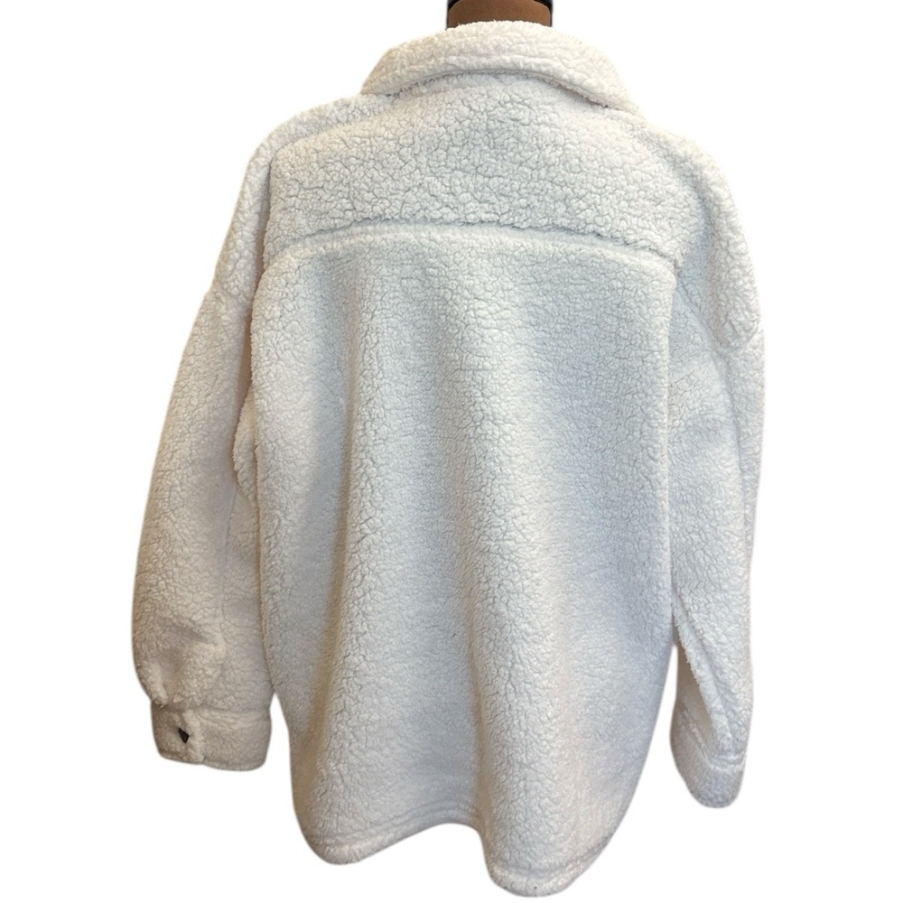 32 Degrees Cream Button Up Fleece Sherpa‎ Shacket Jacket Size XL / XXL NWOT - Picture 4 of 7